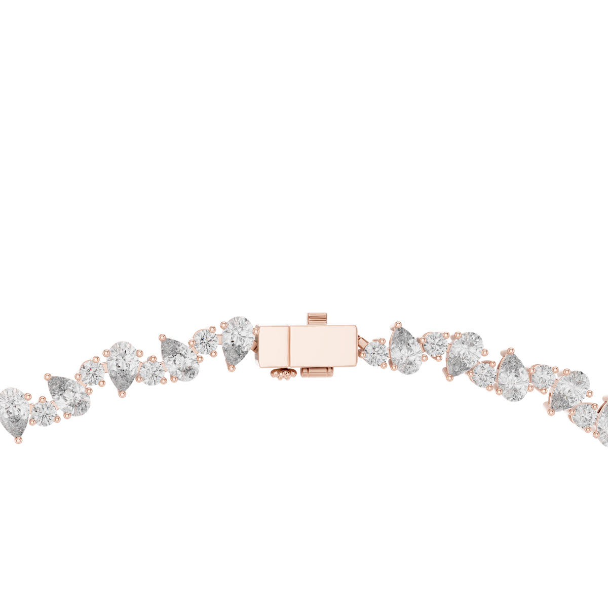 Pear Shape Lab Grown Diamond Tennis Necklace - HIGHCARAT DIAMONDS