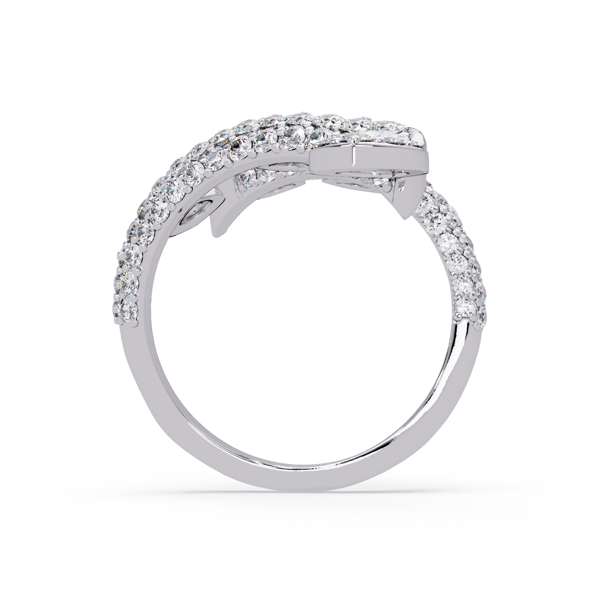 Pear Shape Lab Grown Diamond Wrap Around Ring - HIGHCARAT DIAMONDS