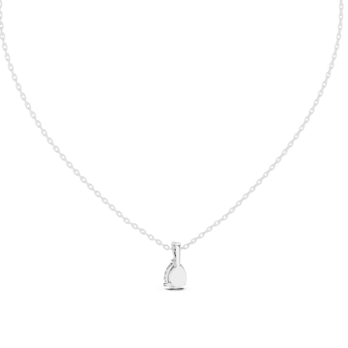 1.00 Ct Pear Cut Labgrown Diamond Soliatire Pendant For Her In 14K Solid Gold - HIGHCARAT DIAMONDS