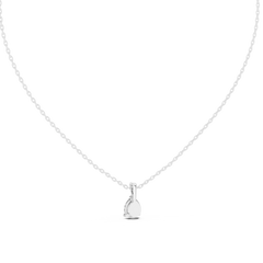 Pear Shape Lab Grown Diamond Pendant Close-Up Facet Details
