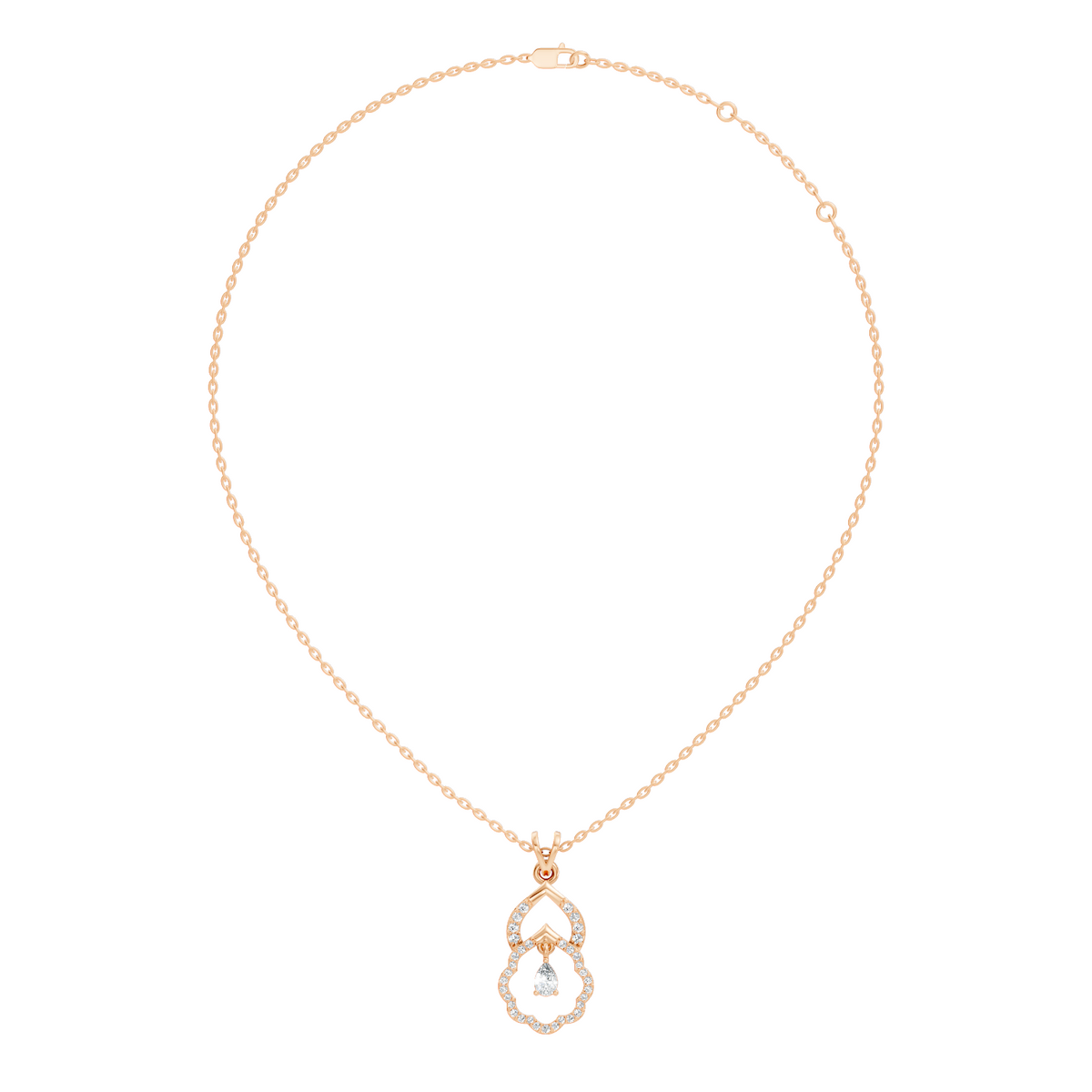 Stunning Pear Cut Lab-Grown Diamond Pendant Elegant Drop Necklace Anniversary Gift - HIGHCARAT DIAMONDS