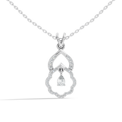 Stunning Pear Cut Lab-Grown Diamond Pendant Elegant Drop Necklace Anniversary Gift - HIGHCARAT DIAMONDS