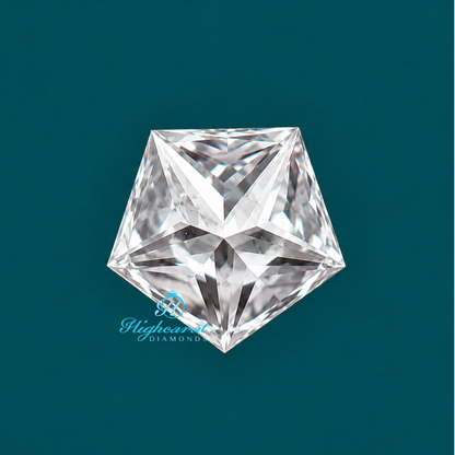 Pentagon Shape Step Cut Lab Grown Diamond