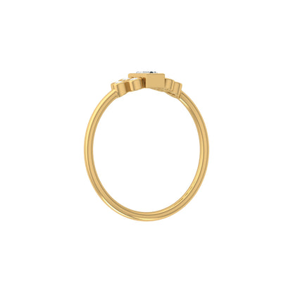 Perfect Baguette Diamond Ring Round Labgrown Durable And Elegant Ring For Her - HIGHCARAT DIAMONDS