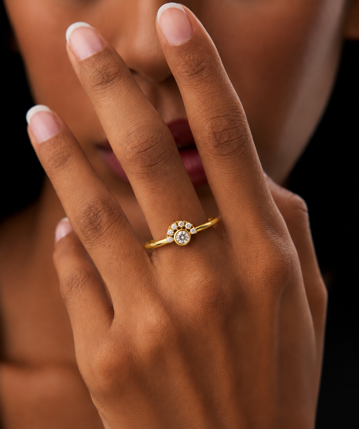 Petite Lab Grown Round Cut Ring 0.13 CT Affordable Bridal Jewelry - HIGHCARAT DIAMONDS