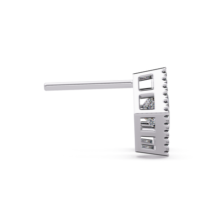 Princess Cut Lab Grown Diamond Halo Stud Earrings - HIGHCARAT DIAMONDS