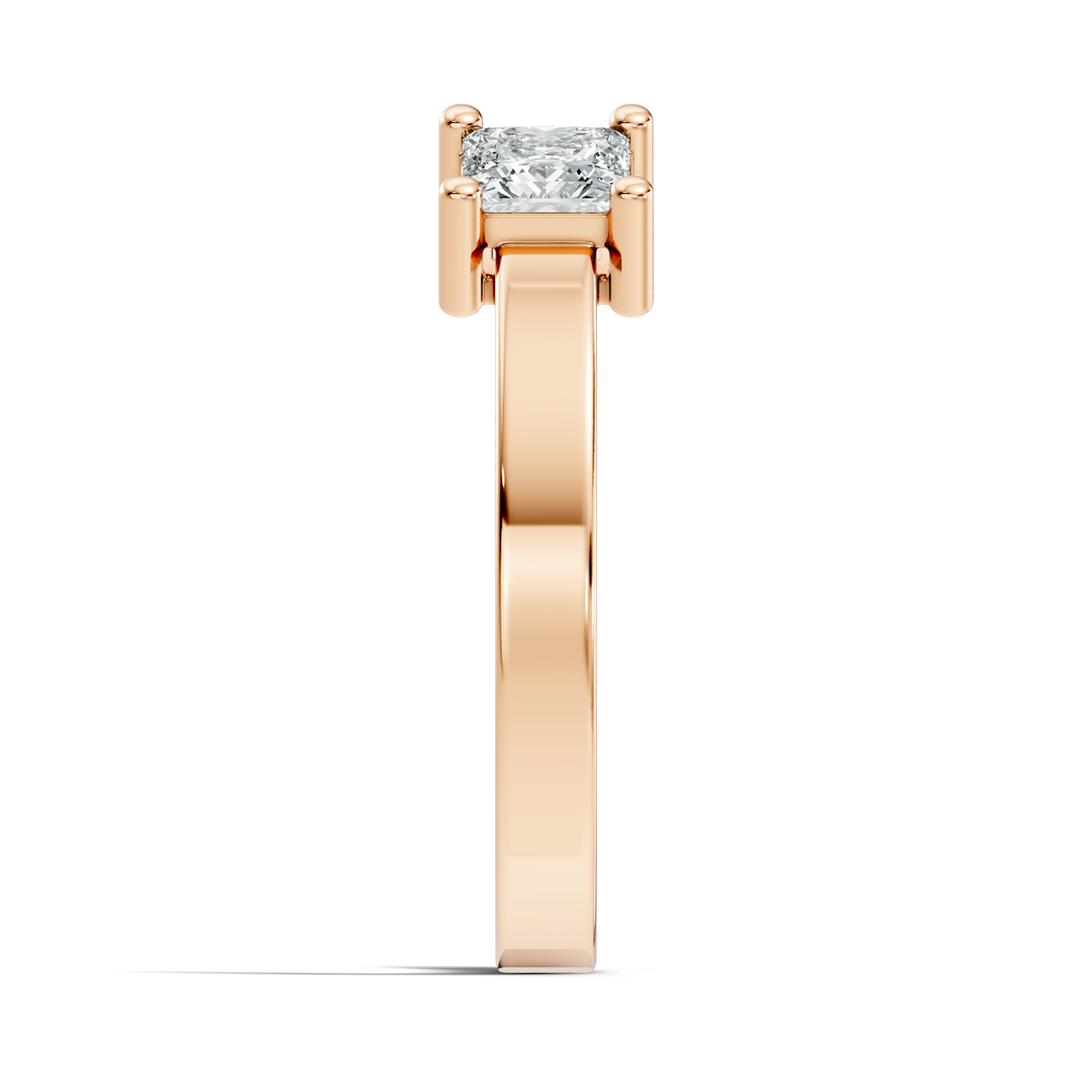Princess Cut Lab Grown Diamond Antique Cluster Two Stone Dainty Promise Diamond Ring For Her - HIGHCARAT DIAMONDS