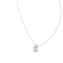 Princess Cut Lab Grown Diamond Pendant Top View