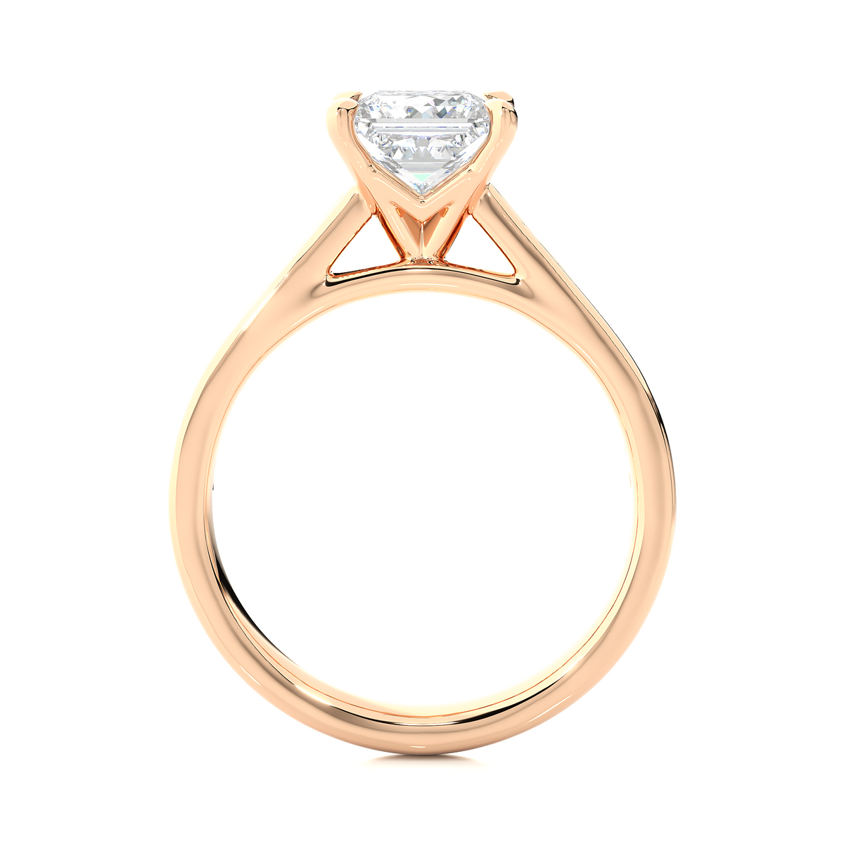 Princess Lab Grown Diamond Side Stone Engagement Ring, 1.95 Carat Accented Ring For Our Special Person - HIGHCARAT DIAMONDS
