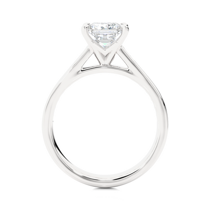 Princess Lab Grown Diamond Side Stone Engagement Ring, 1.95 Carat Accented Ring For Our Special Person - HIGHCARAT DIAMONDS