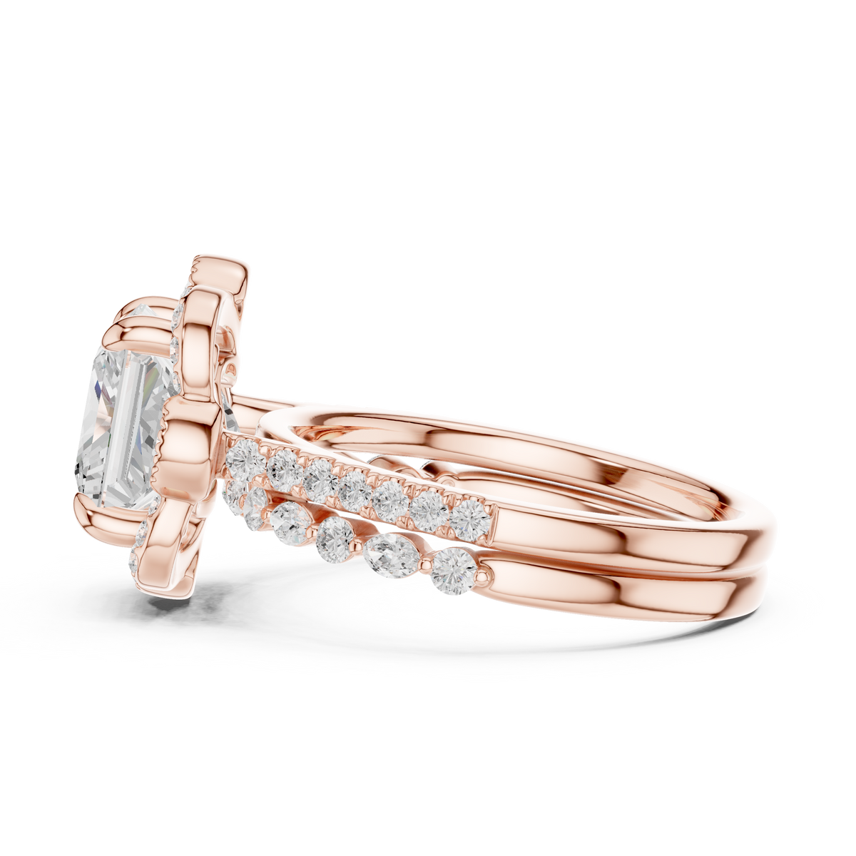 3.65Ct Princess, Marquise and Round Cut Diamond Unique Vintage Classic Dainty Bridesmaid Ring For Her - HIGHCARAT DIAMONDS