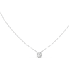 Princess Cut Solitaire Pendant Minimal Elegant Design In Gold Dainty Jewelry For Her - HIGHCARAT DIAMONDS