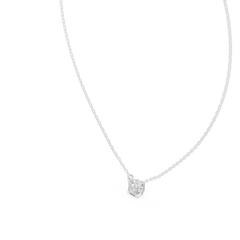 Princess Cut Solitaire Pendant Minimal Elegant Design In Gold Dainty Jewelry For Her - HIGHCARAT DIAMONDS