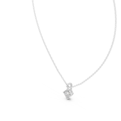 princess Cololress Labgrown Diamond Sparkling Pendant 1 Ct Solitaire 14K gold Jewelry - HIGHCARAT DIAMONDS