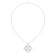 Handcrafted Marquise and Princess Diamond Gold Pendant Special Gift For Her In 14K Solid Gold - HIGHCARAT DIAMONDS