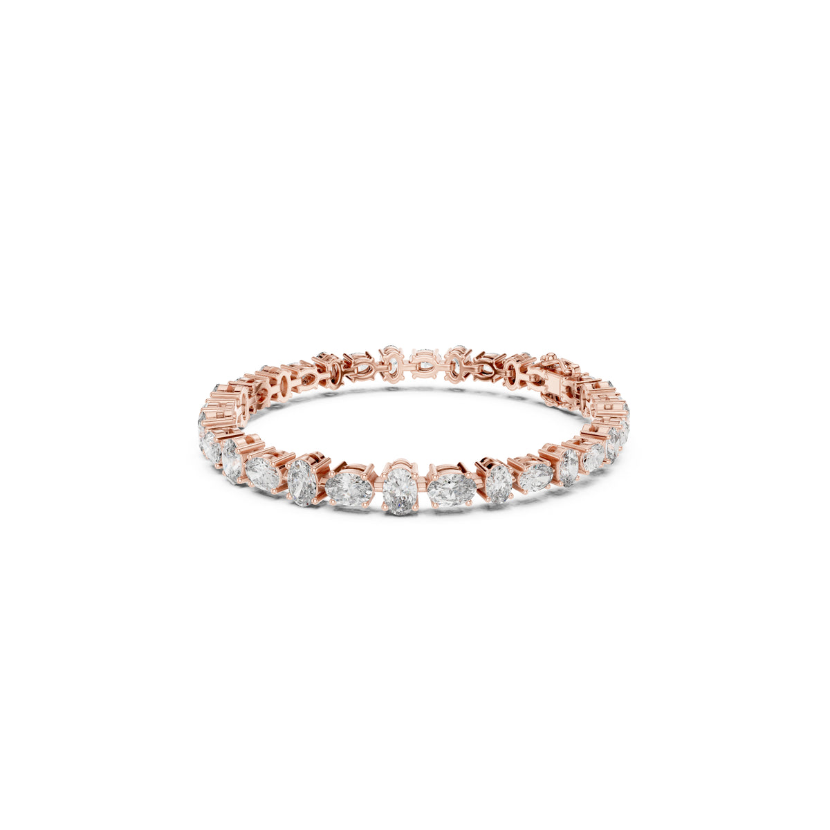 7.71 Ct Oval Cut Top Grade Diamond Elegant Minimalist Bezel Set Vintage Stunning Party Wear Bracelet  For Her - HIGHCARAT DIAMONDS