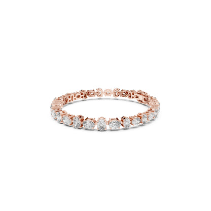 7.71 Ct Oval Cut Top Grade Diamond Elegant Minimalist Bezel Set Vintage Stunning Party Wear Bracelet  For Her - HIGHCARAT DIAMONDS
