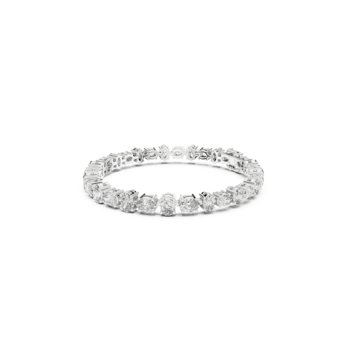 7.71 Ct Oval Cut Top Grade Diamond Elegant Minimalist Bezel Set Vintage Stunning Party Wear Bracelet  For Her - HIGHCARAT DIAMONDS