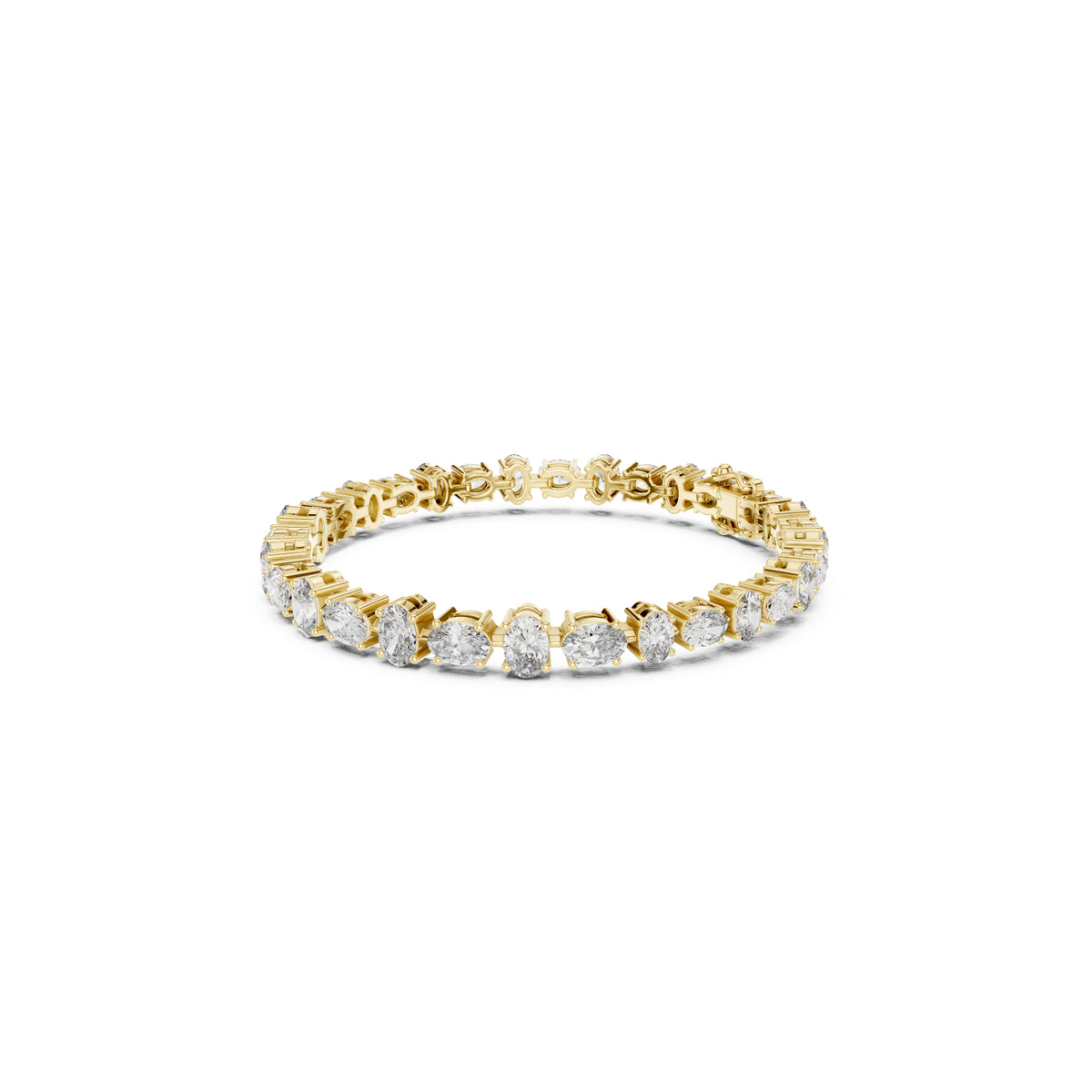 7.71 Ct Oval Cut Top Grade Diamond Elegant Minimalist Bezel Set Vintage Stunning Party Wear Bracelet  For Her - HIGHCARAT DIAMONDS