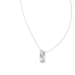 Round & Radiant Cut Lab Grown Vintage Style Diamond Pendant For Bridal - HIGHCARAT DIAMONDS
