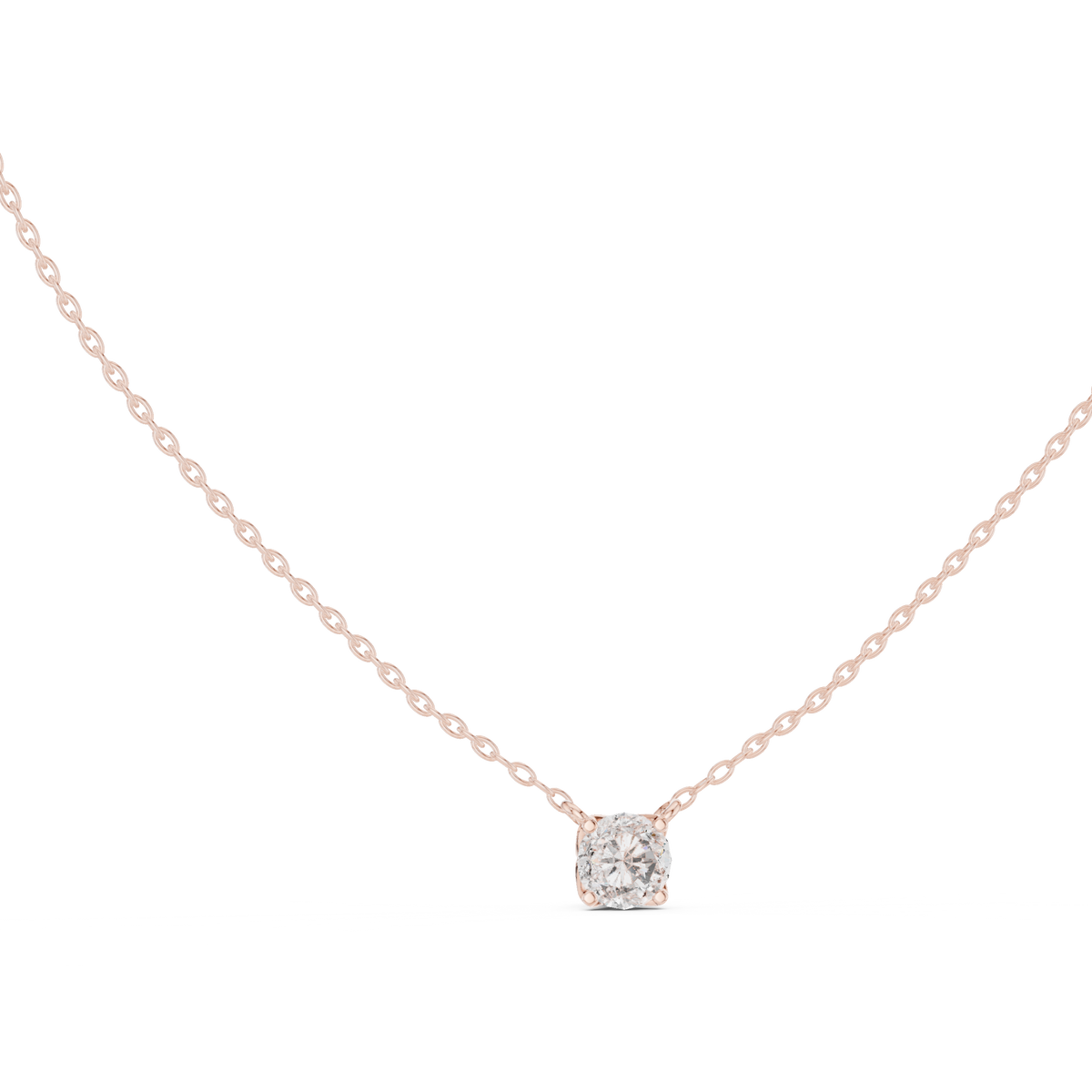 Colorless sparkling Round Diamond Solitaire Pendant Necklace Gift For Her - HIGHCARAT DIAMONDS