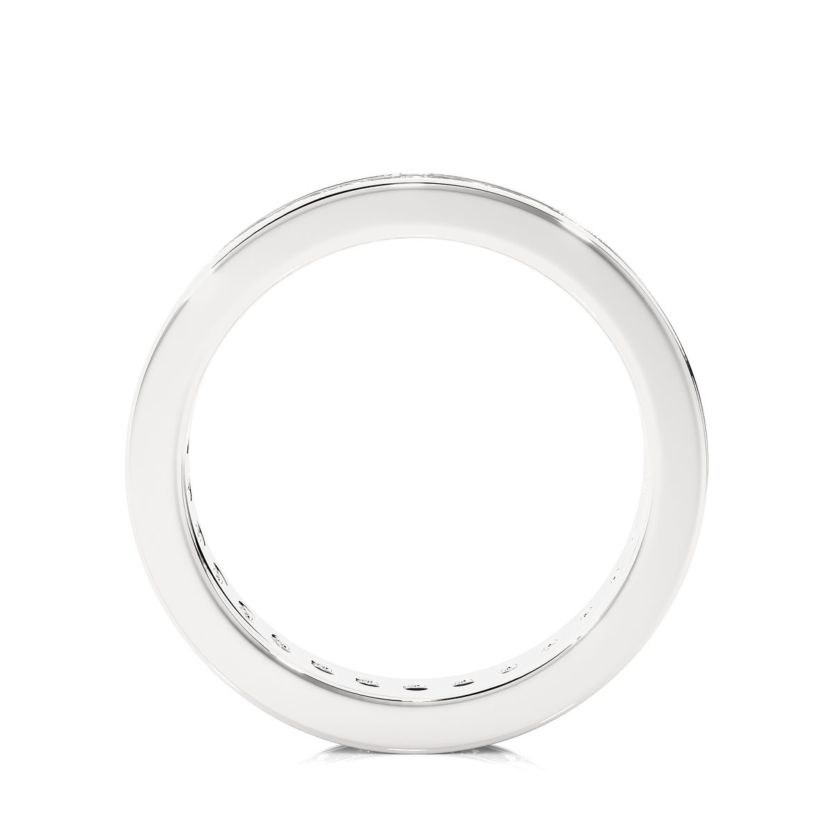 Round 1.20 Ct Lab Grown Diamond Channel Set Full Eternity Band  Stunning and Symbolic Anniversary Jewelry for Her - HIGHCARAT DIAMONDS