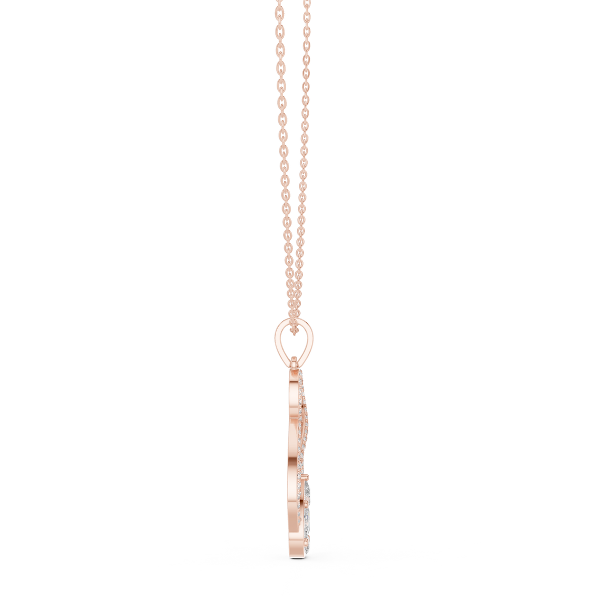 Pear, Round, & Marquise Drop Vintage Elegance Diamond Pendant For Women Daily Wear - HIGHCARAT DIAMONDS