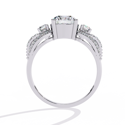 Round Cut 1.64Ct Lab Grown Diamond Elegant Stunning Vintage Stacking Bridesmaid Ring For Her - HIGHCARAT DIAMONDS