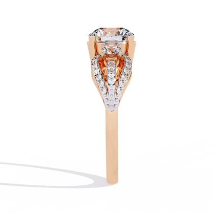 Round Cut 1.64Ct Lab Grown Diamond Elegant Stunning Vintage Stacking Bridesmaid Ring For Her - HIGHCARAT DIAMONDS