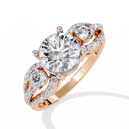 Round Cut 1.64Ct Lab Grown Diamond Elegant Stunning Vintage Stacking Bridesmaid Ring For Her - HIGHCARAT DIAMONDS
