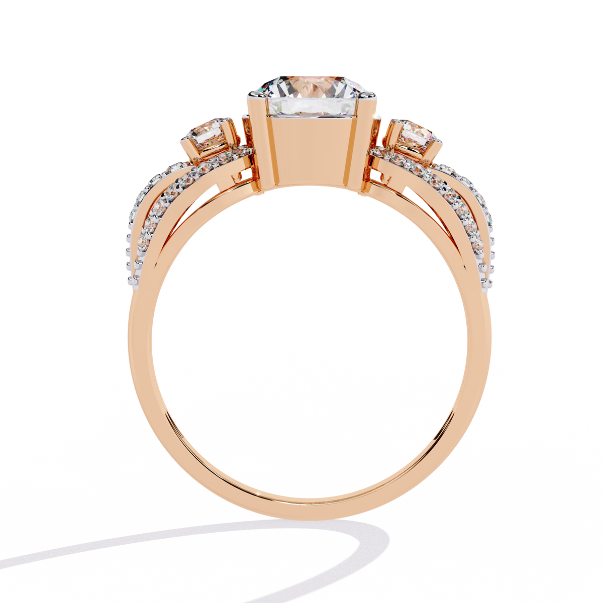 Round Cut 1.64Ct Lab Grown Diamond Elegant Stunning Vintage Stacking Bridesmaid Ring For Her - HIGHCARAT DIAMONDS