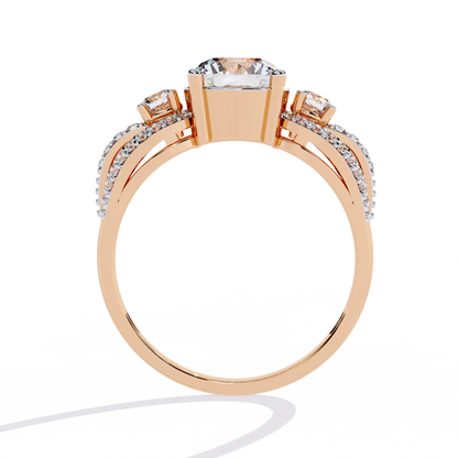 Round Cut 1.64Ct Lab Grown Diamond Elegant Stunning Vintage Stacking Bridesmaid Ring For Her - HIGHCARAT DIAMONDS