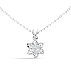 0.45 Ct Round Cut Diamond Pendant In 14K Yellow Gold Minimalist Gift For Her - HIGHCARAT DIAMONDS