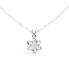 0.45 Ct Round Cut Diamond Pendant In 14K Yellow Gold Minimalist Gift For Her - HIGHCARAT DIAMONDS