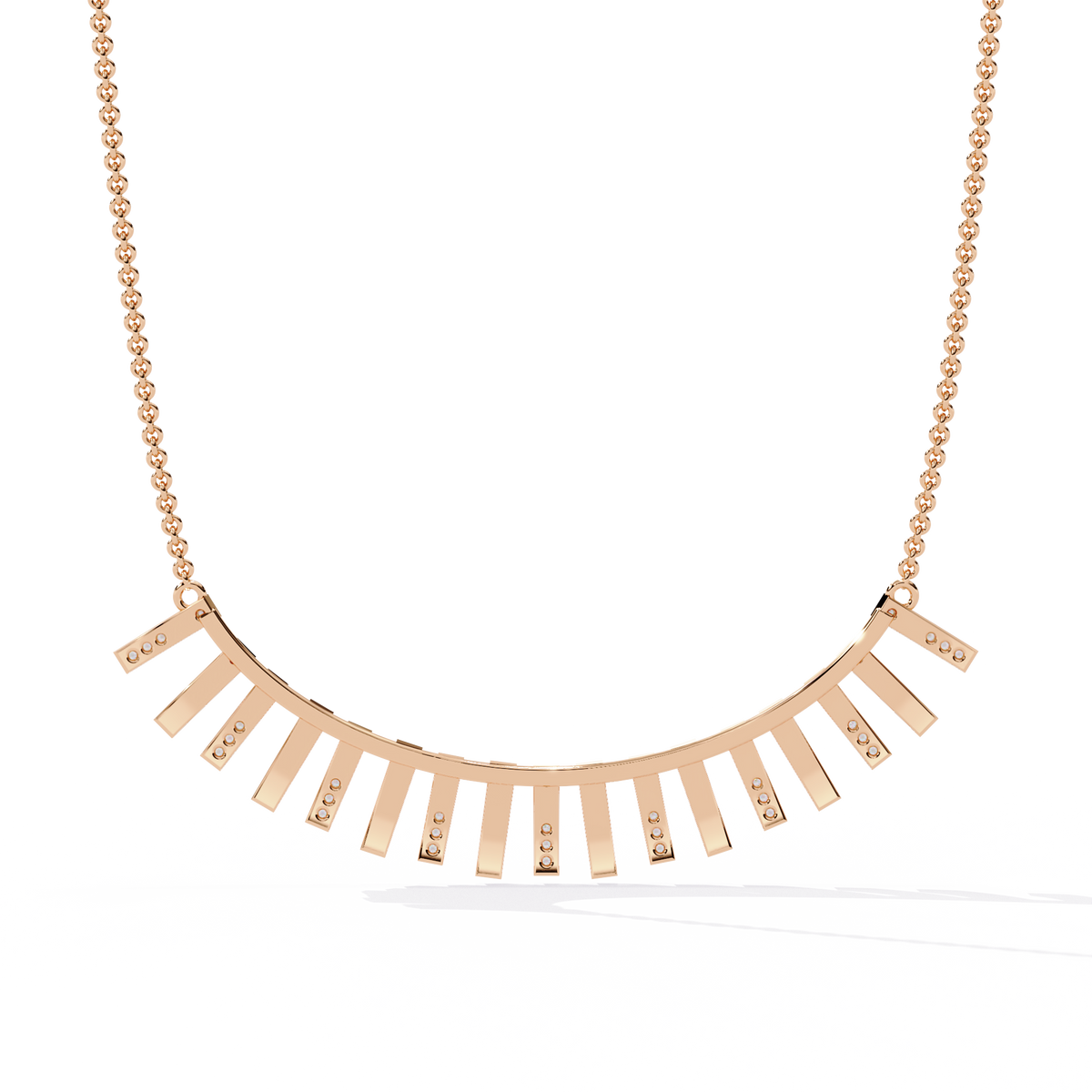 Round Cut Antique Natural And Lab Grown Diamond 14k Solid White Gold  Minimalist Handmade Vintage Anek Necklace - HIGHCARAT DIAMONDS