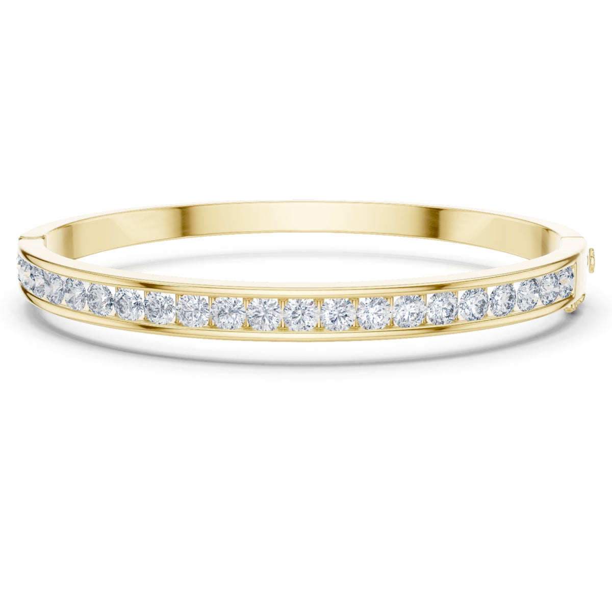 3.57Ct Round Cut White Colorless Diamond Art Deco Cluster Vintage Party Wear Bangle Gift For Women's - HIGHCARAT DIAMONDS