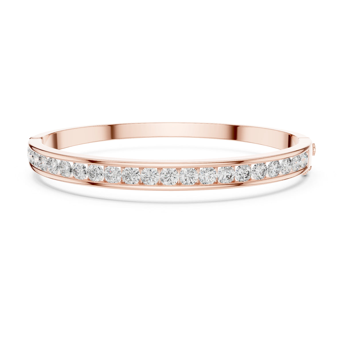 3.57Ct Round Cut White Colorless Diamond Art Deco Cluster Vintage Party Wear Bangle Gift For Women's - HIGHCARAT DIAMONDS