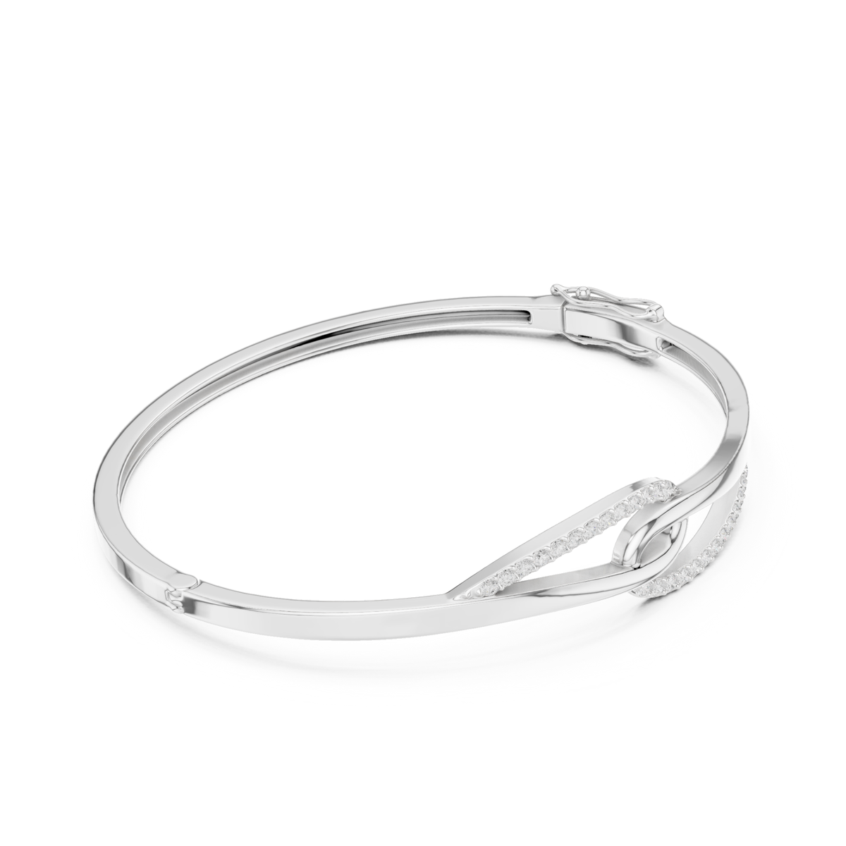 Round Cut Brilliant Lab Grown Diamond Vintage Handcrafted Bracelet - HIGHCARAT DIAMONDS