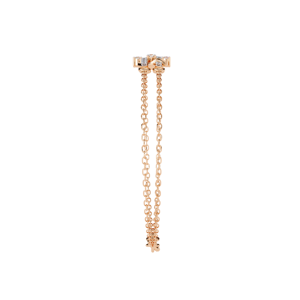 Round Cut Diamond Antique Cluster Dainty Minimalist Statement Cuff Bracelet Gift For Women's - HIGHCARAT DIAMONDS