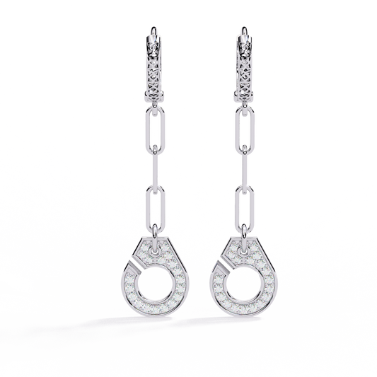 Round Cut Diamond Antique Handcrafted Stacking Perfect Cluster Minimalist Party Wear Aura Earring For Her - HIGHCARAT DIAMONDS