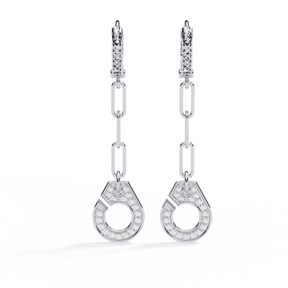 Round Cut Diamond Antique Handcrafted Stacking Perfect Cluster Minimalist Party Wear Aura Earring For Her - HIGHCARAT DIAMONDS