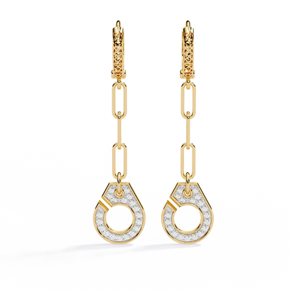 Round Cut Diamond Antique Handcrafted Stacking Perfect Cluster Minimalist Party Wear Aura Earring For Her - HIGHCARAT DIAMONDS