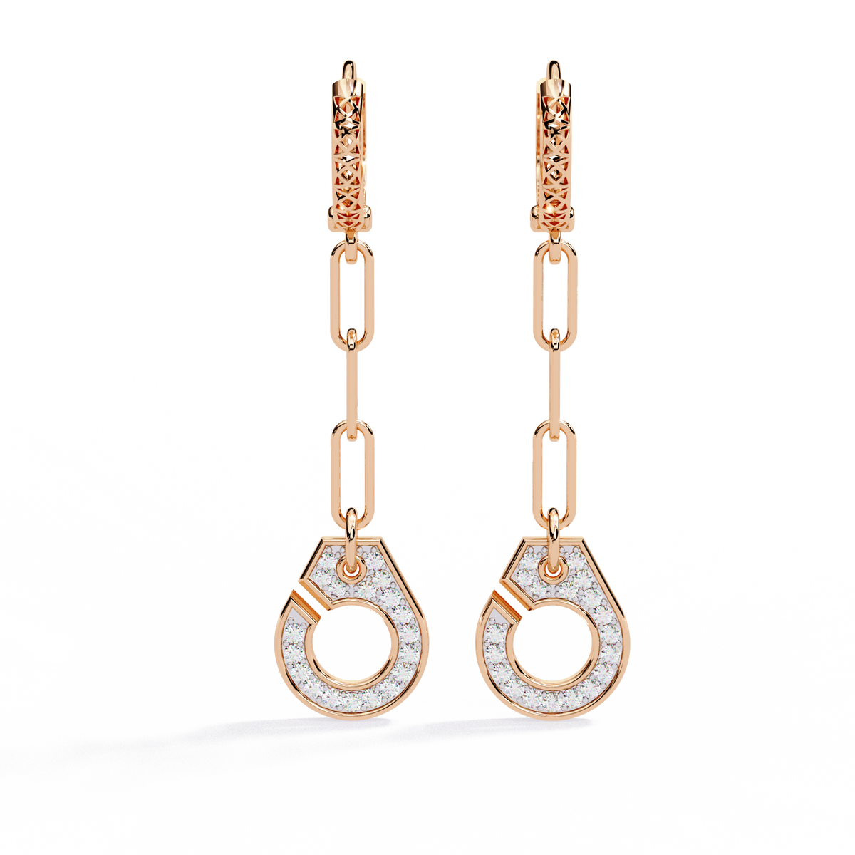 Round Cut Diamond Antique Handcrafted Stacking Perfect Cluster Minimalist Party Wear Aura Earring For Her - HIGHCARAT DIAMONDS