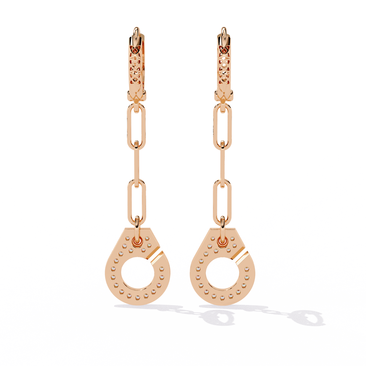 Round Cut Diamond Antique Handcrafted Stacking Perfect Cluster Minimalist Party Wear Aura Earring For Her - HIGHCARAT DIAMONDS