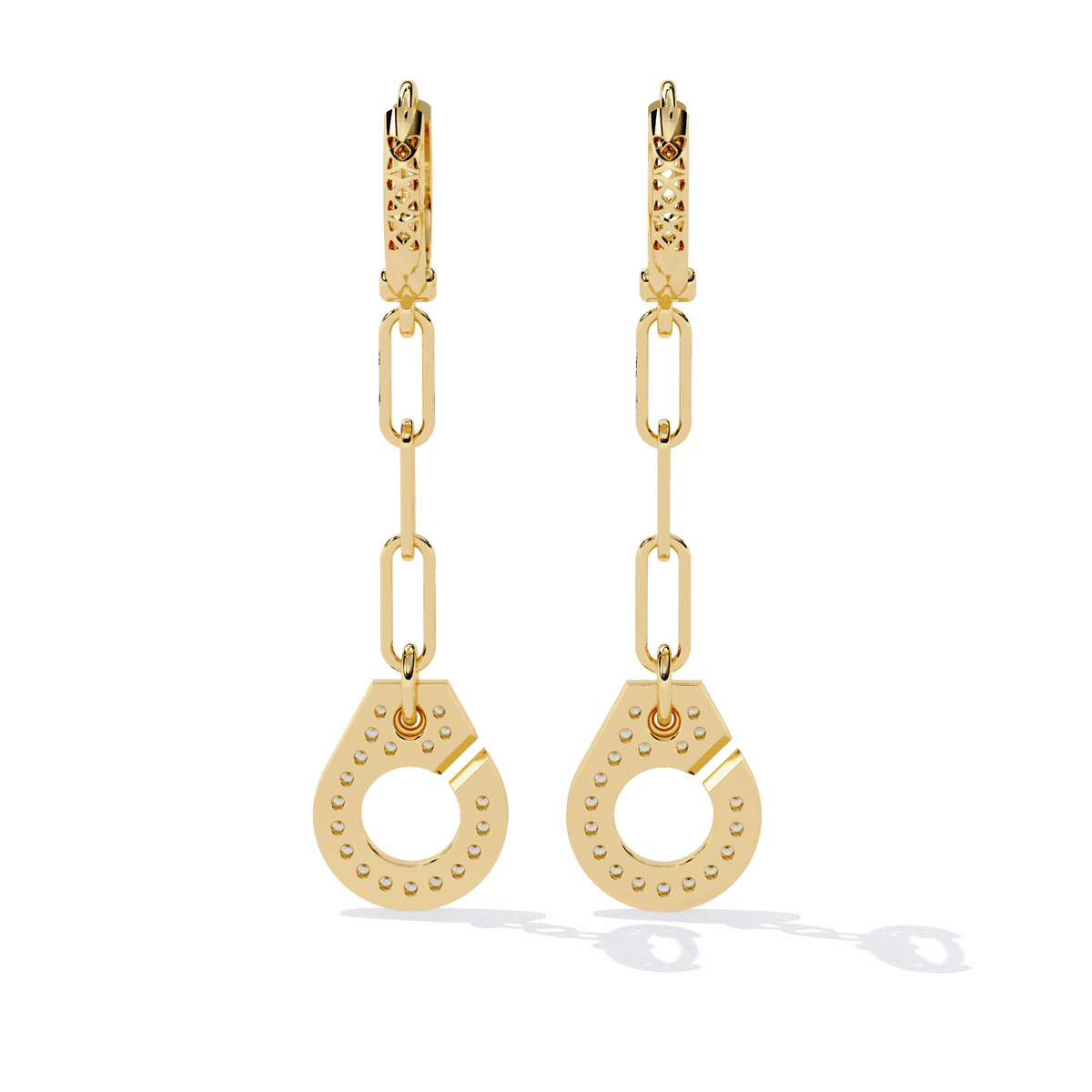 Round Cut Diamond Antique Handcrafted Stacking Perfect Cluster Minimalist Party Wear Aura Earring For Her - HIGHCARAT DIAMONDS
