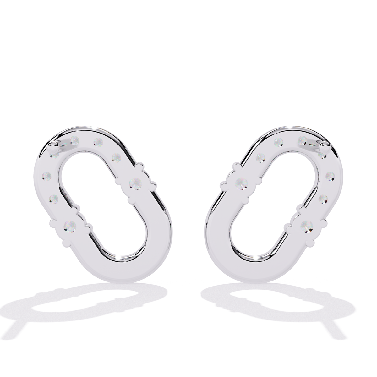 Round Cut Diamond Antique Prong Set Stud Earrings - HIGHCARAT DIAMONDS