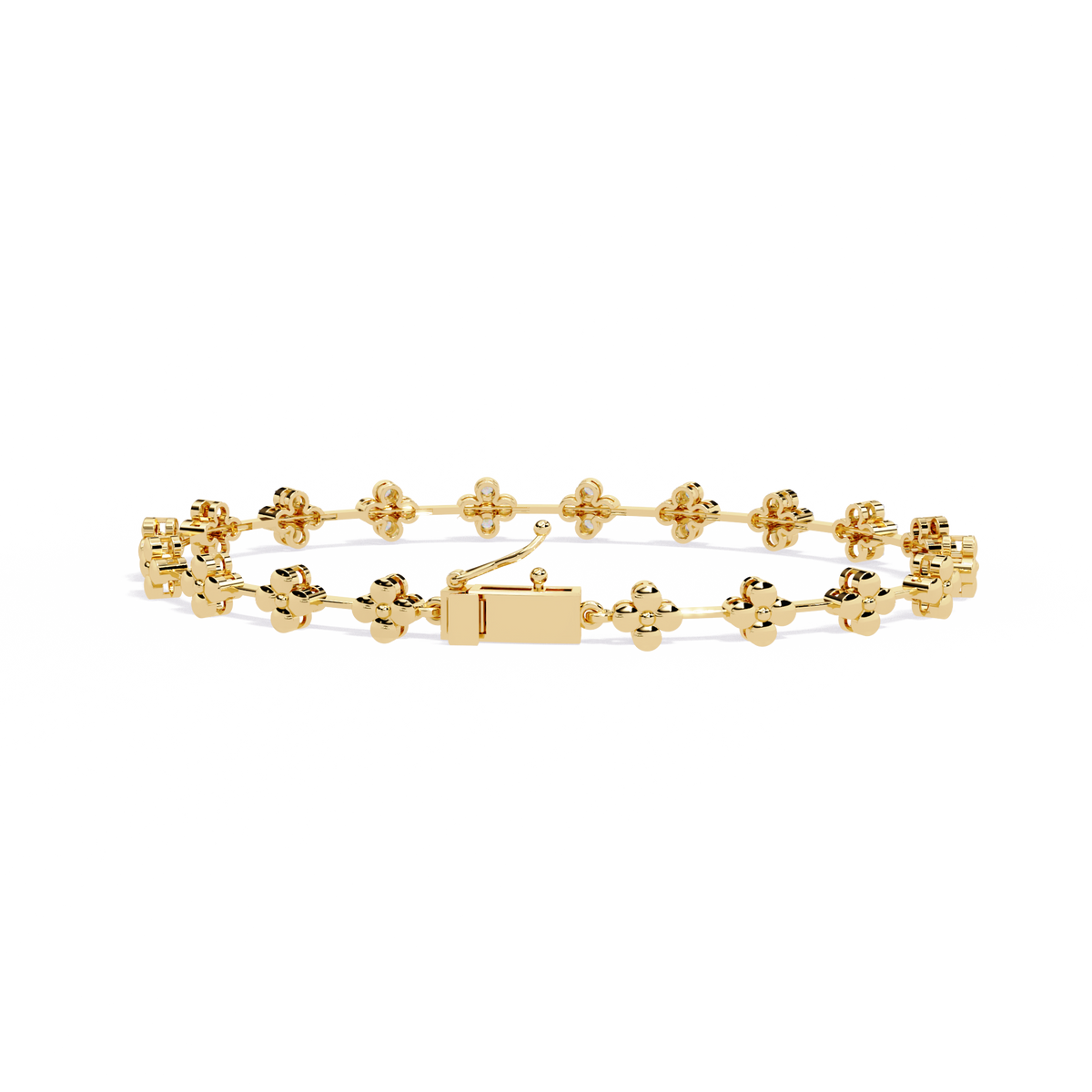 Round Cut Diamond Delicate Classic Handmade Wedding Minimalist Bracelet Special Day Gift For Her - HIGHCARAT DIAMONDS