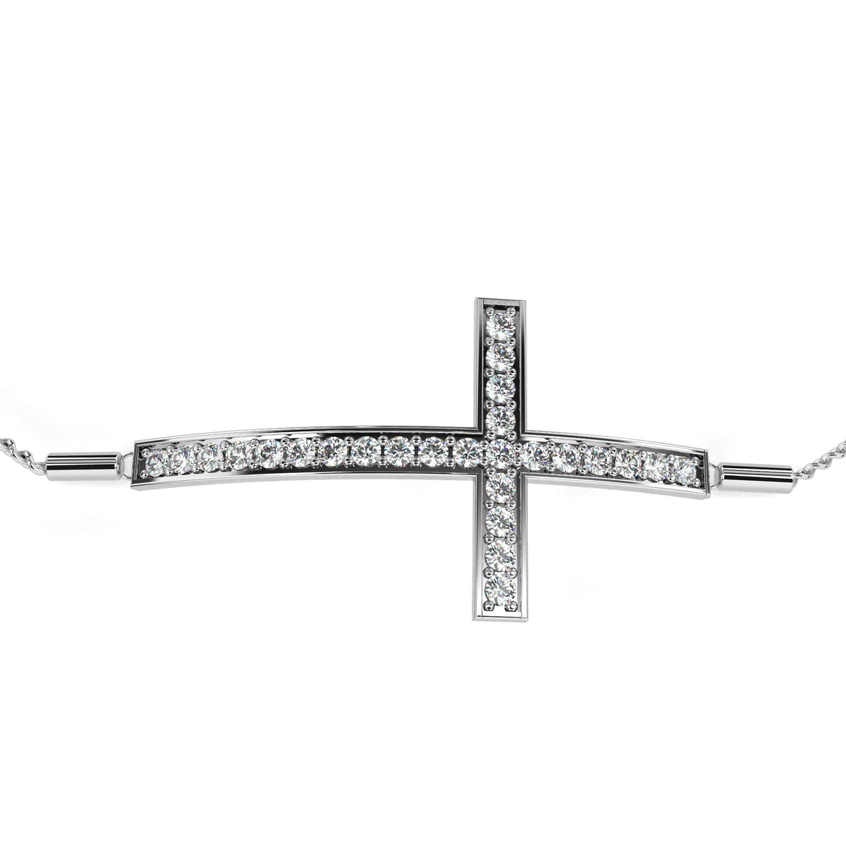 Round Cut Diamond Criss Cross Shape Antique Delicate Prong Set Stunning Handmade Bracelet Annivrasry Gift For Her - HIGHCARAT DIAMONDS