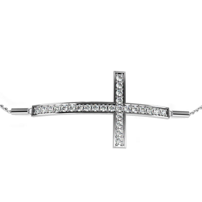Round Cut Diamond Criss Cross Shape Antique Delicate Prong Set Stunning Handmade Bracelet Annivrasry Gift For Her - HIGHCARAT DIAMONDS