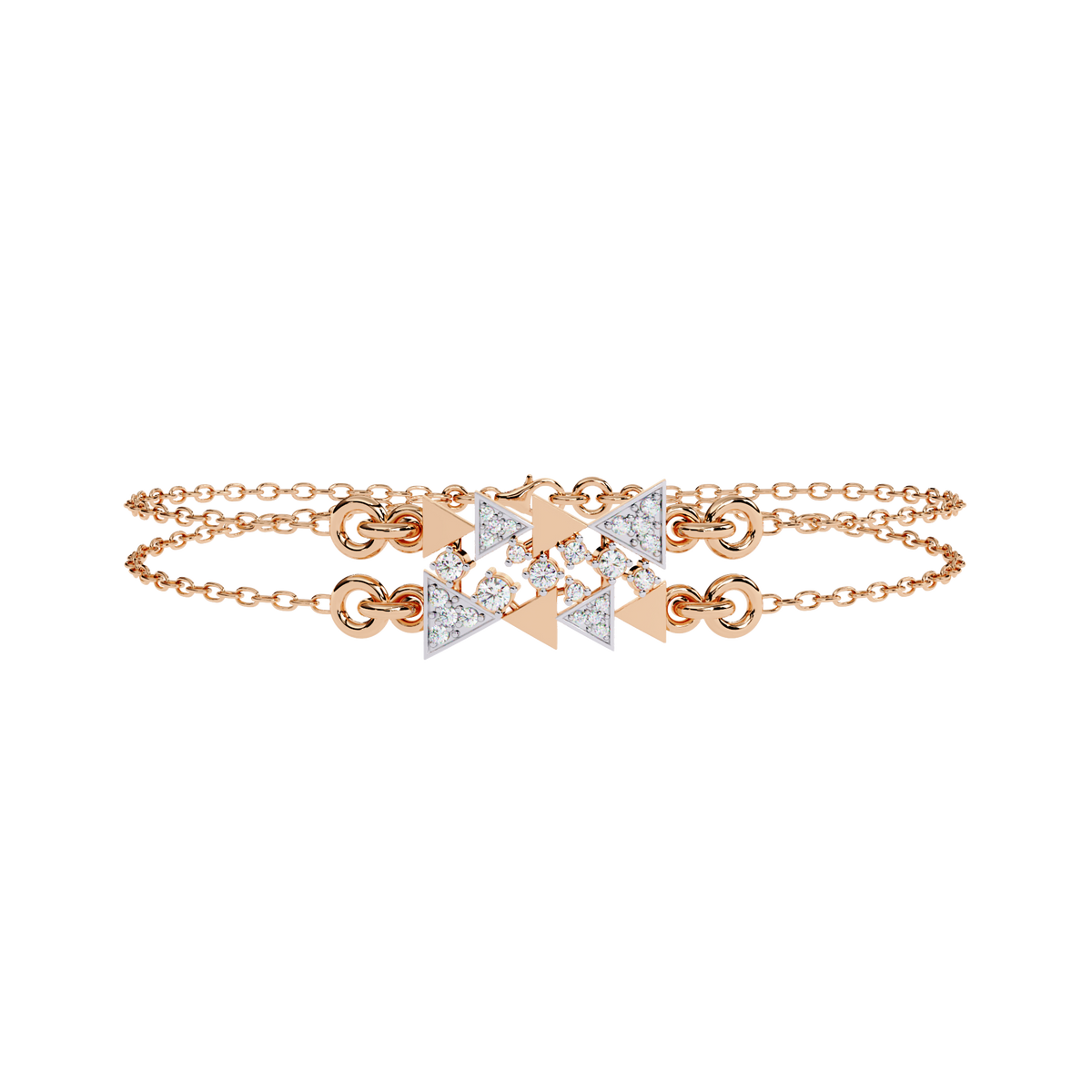 Round Cut Diamond Dainty Hand Crafted Cluster Vintage Timeless Bracelet Gift for Her Women's - HIGHCARAT DIAMONDS